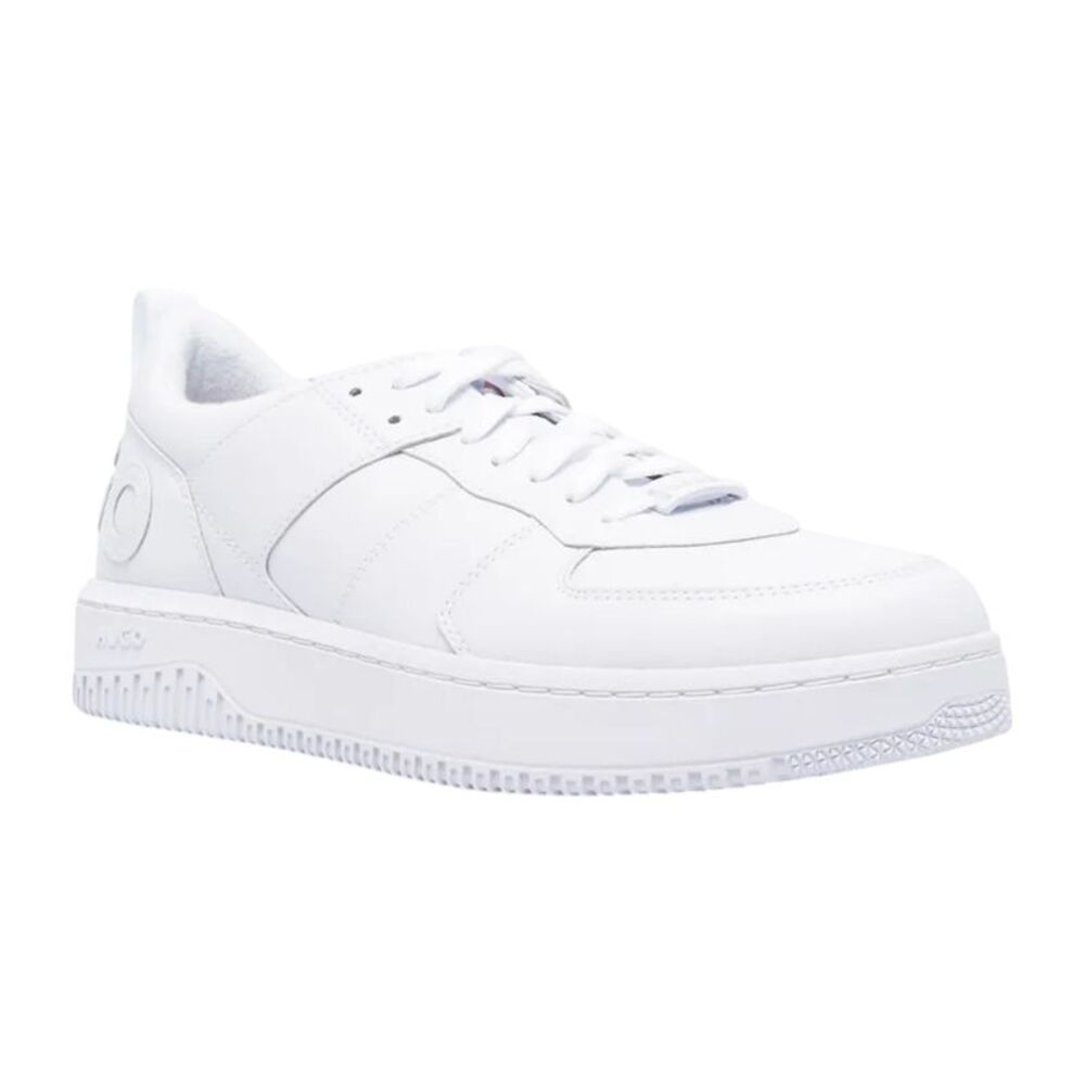Hugo Mens Kilian Side Logo Flat Sneakers / White